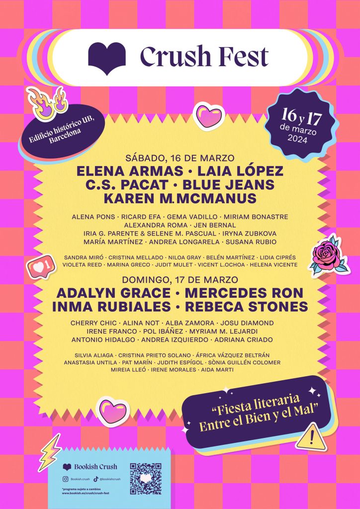 Crush Festival, el evento de literatura Young Adult en Barcelona